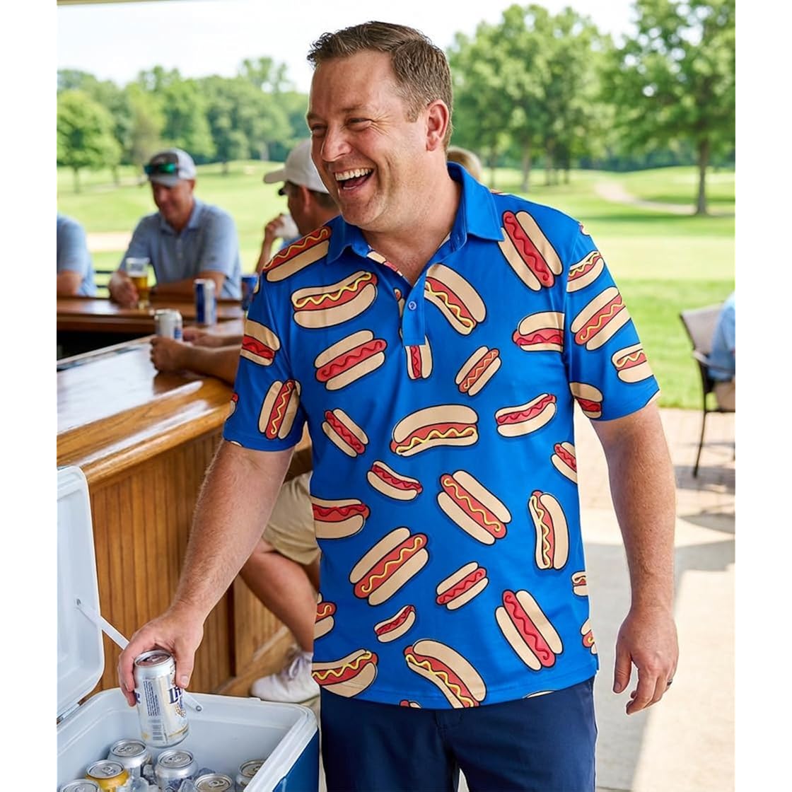 Tipsy Elves Men’S Golf Polo Shirt - Moisture Wicking, Stretch Fabric, Athletic Fit - Performance Polo