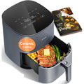 Cosori Air Fryer Pro Le 5 Qt, 9-In-1, Ceramic Coating, Shake Reminder, Grey | 7 Presets With Reheat, Keep Warm, Max 450°F, 85% Less Oil, Touch Control, Led Glass Panel, 130+ Chef-Inspired Recipes, 1500W