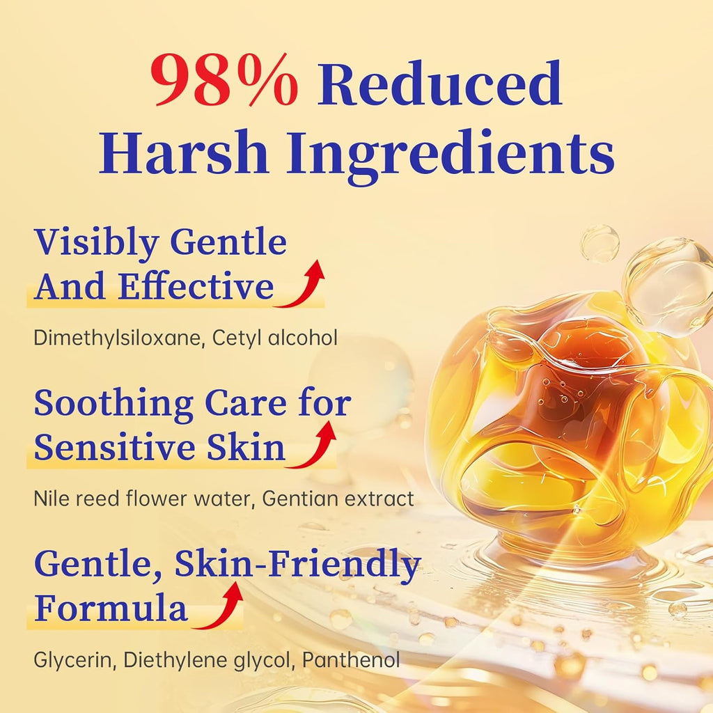 Facial Hair Removal For Women, Painless & Gentle Hair Removal Cream | Chin | Upper Lip | Cheeks for Sensitive Skin (5 Min, 7 Days) - 1.69Fl Oz