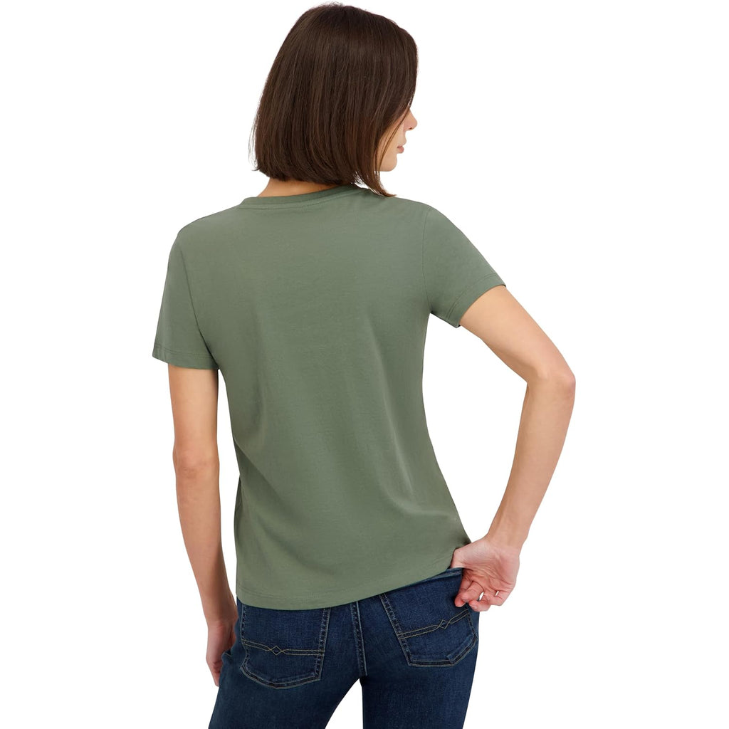 Spyder Women's Core Classic Logo Graphic Short Sleeve Tee T-Shirt Agave