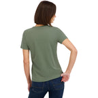 Spyder Women's Core Classic Logo Graphic Short Sleeve Tee T-Shirt Agave