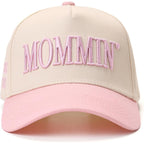 Mommin Trucker Hat, Mothers Day Mom Gifts for Women Baseball Baps Two-Tone Embroidery Mama Hats for Casual Wear M Pink