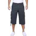 X Ray Men'S Belted Long Cargo Shorts For Men, Below Knee Length Mens Cargo Shorts, 3/4 Pants (Big And Tall Shorts For Men)