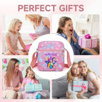 K-pop Crossbody Bag with Zipper, Cute Cartoon Shoulder Bag with Adjustable shoulder straps, Anime Merch for Womens Birthday Gifts