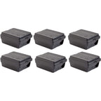 Tomcat Outpost Rat Bait Station, Set Of 6, Lockable Tamper-Resistant, Vertical Or Horizontal Mount, Black, 8.5" X 7" X 5"