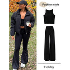 Gihuo Women’S Winter Cropped Puffer Jacket Coat Short Warm Quilted Jacket 2026