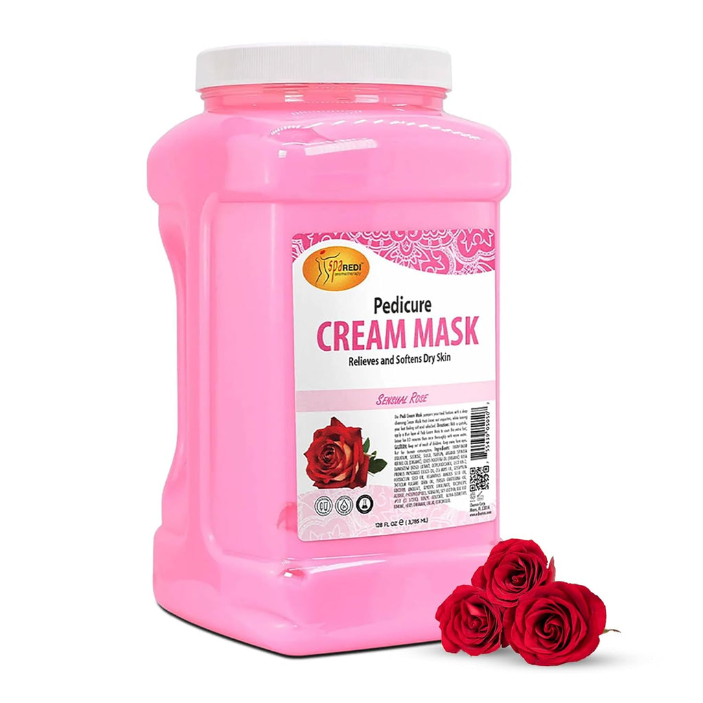 SPA REDI Professional Cream Mask – Spa-Grade Skin Hydration, Nourishment & Relaxation | Pro-Performance. Pure Peace of Mind. | Superior Client Satisfaction & GHS Safety 128 Oz