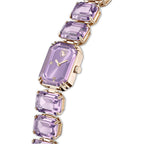 Swarovski Watch, Octagon Cut Bracelet, Purple, Champagne Gold-Tone Finish