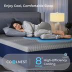 Sweetnight Coolnest 14 Inch King Size Mattress, Cooling King Memory Foam Mattress For Cool Night Sleep, 5-Zone Ergo Support For Pressure Relief, Medium, Certipur-Us Certified