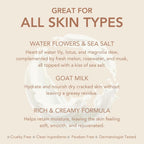 Dionis Goat Milk Hand & Body Cream Water Flowers & Sea Salt 3.3oz (Pack of 1)