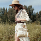 Boho Purses Bags for Women Hand Retro Tote Bag Shoulder Hobo Bag Casual Tassel Shoulder Handbag