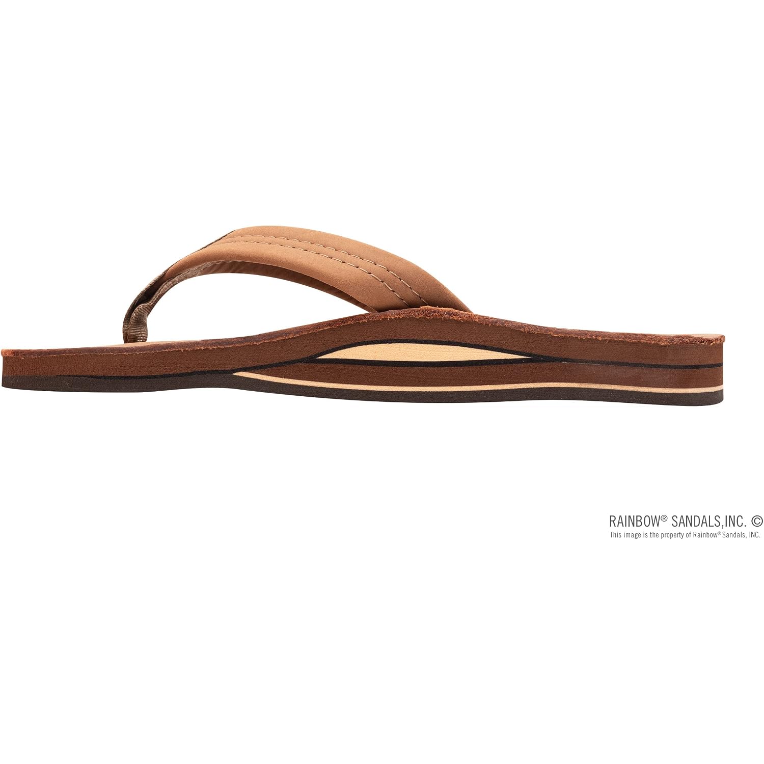 Rainbow Sandals Men'S Double Layer Leather W/Arch Support