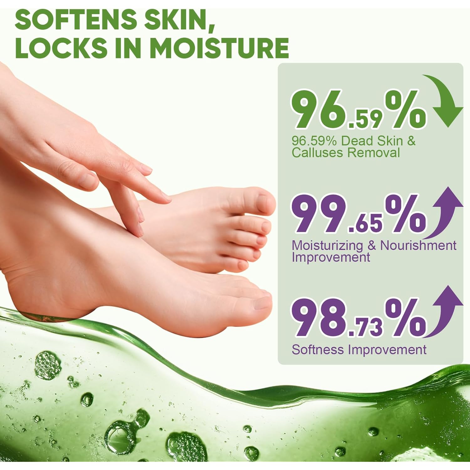 TEAWOO 8 Pairs Moisturizing Foot Masks with Aloe Vera Extract & Jojoba Oil, Intensely Hydrating Foot Mask for Dry Cracked Feet, Moisturizing Socks for Cracked Heel Treatment