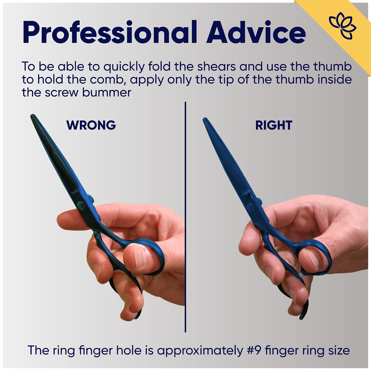Equinox Razor Edge Series Professional Hair Scissors - 6.5” Premium Japanese Stainless Steel Hair Cutting Scissors, Hair Shears For Hair Cutting, Barber Accessories & Hair Salon Supplies - Blue