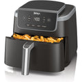 Ninja Air Fryer with Air Crisp | 5 QT Capacity fits up to 4lbs of Fries | 4-in-1 Pro Air Fry, Roast, Reheat, Dehydrate | 400°F Max Temp | 1750 Watts | W/Nonstick Basket & Crisper Plate | Grey | AF141