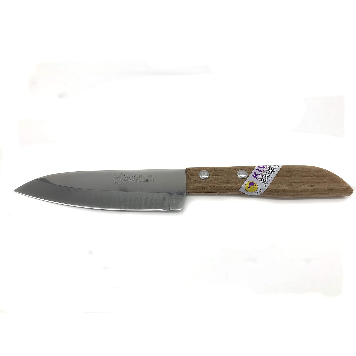 Kiwi 4" Sharp Pairing Knife, With Wood Handle # 503
