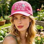 Gardening Hat for Women - Adjustable Cotton Garden Hat, Retirement Gifts for Mom Grandma, Gardening Essentials Pink