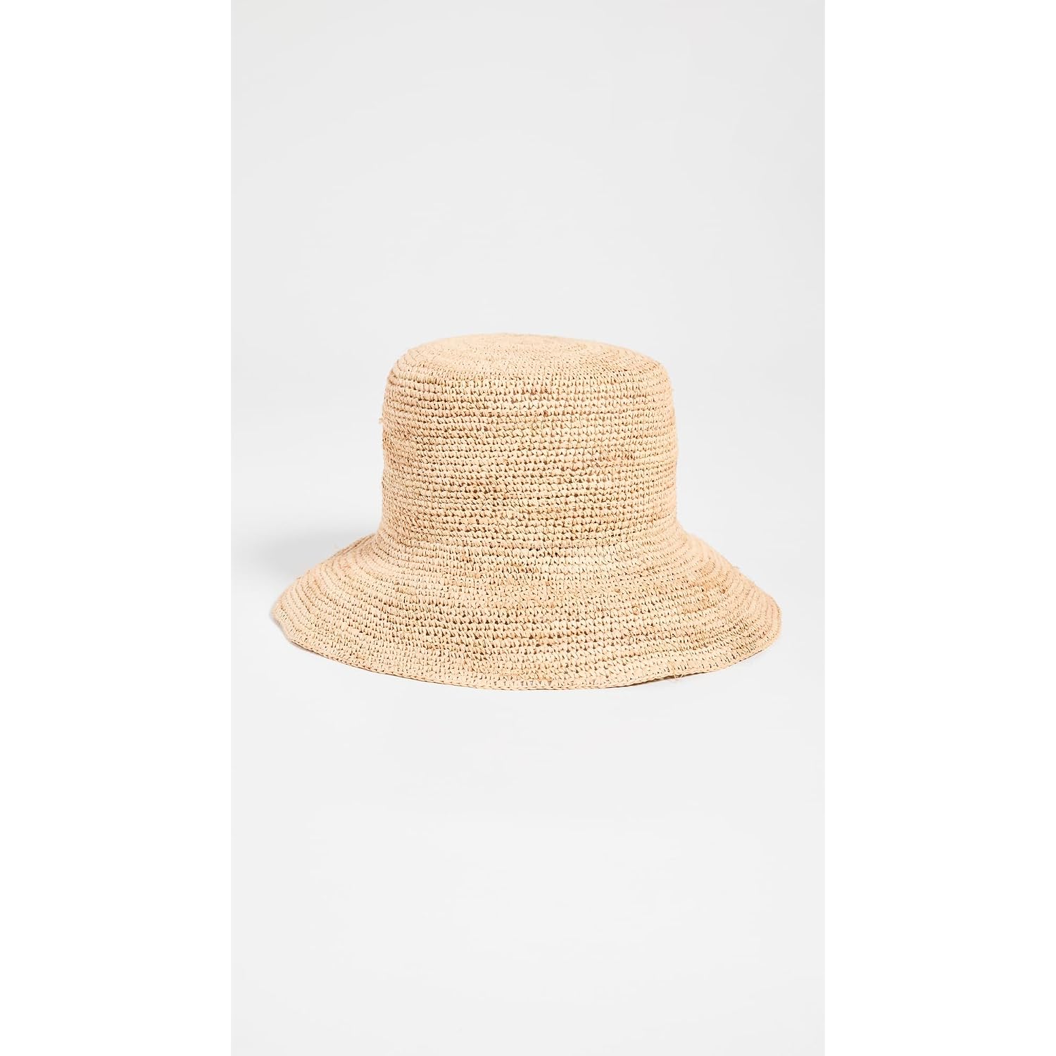 Hat Attack Women's Chic Crochet Straw Bucket Hat Natural