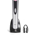 Oster Cordless Electric Wine Bottle Opener with Foil Cutter, Silver