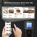 INKBIRD WIFI Sous Vide Cooker ISV-100W, 1000 Watts Sous Vide Machine Immersion Circulator with 14 Free Preset Recipes on APP & Calibration Function, Thermal Immersion, Fast-Heating with Timer