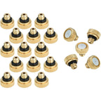 Brass Misting Nozzles For Garden Cooling System 0.012" (0.3 Mm) 10/24 Unc (20 Pcs)