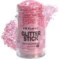 Pink Body Glitter Stick,Sparkling Face Hair Glitter Makeup For Women,Waterproof Hair Glitter,Holographic Mermaid Sequins Face Paint Gel Kit For Carnival Singer Concert Festival Rave Outfit Accessories