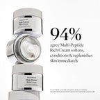 Naturium Multi-Peptide Rich Cream, Hydrating & Nourishing To Help Appearance Of Fine Lines & Wrinkles, Vegan & Cruelty-Free, 1.7 Oz