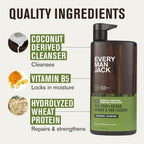 Every Man Jack Mens Shampoo And Conditioner 2 In 1 - Thickening Tea Tree - Moisturizing, Volumizing - Free Of Parabens, Phthalates & Dyes - 24Oz - 1 Bottle