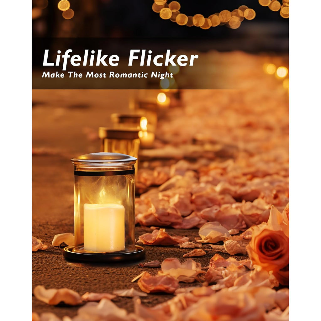 Homemory 24Pack Flickering Flameless Votive Candles For Wedding Decoration, 200+Hour Warm White Battery Operated Led Tealight, Electric Fake Candles For Party, Receptions, Halloween, Christmas