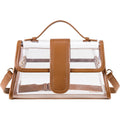 CLUCI Clear Bag for Stadium Events Crossbody Purses for Women Stadium Approved Clear Bag for Concerts Sports Festivals