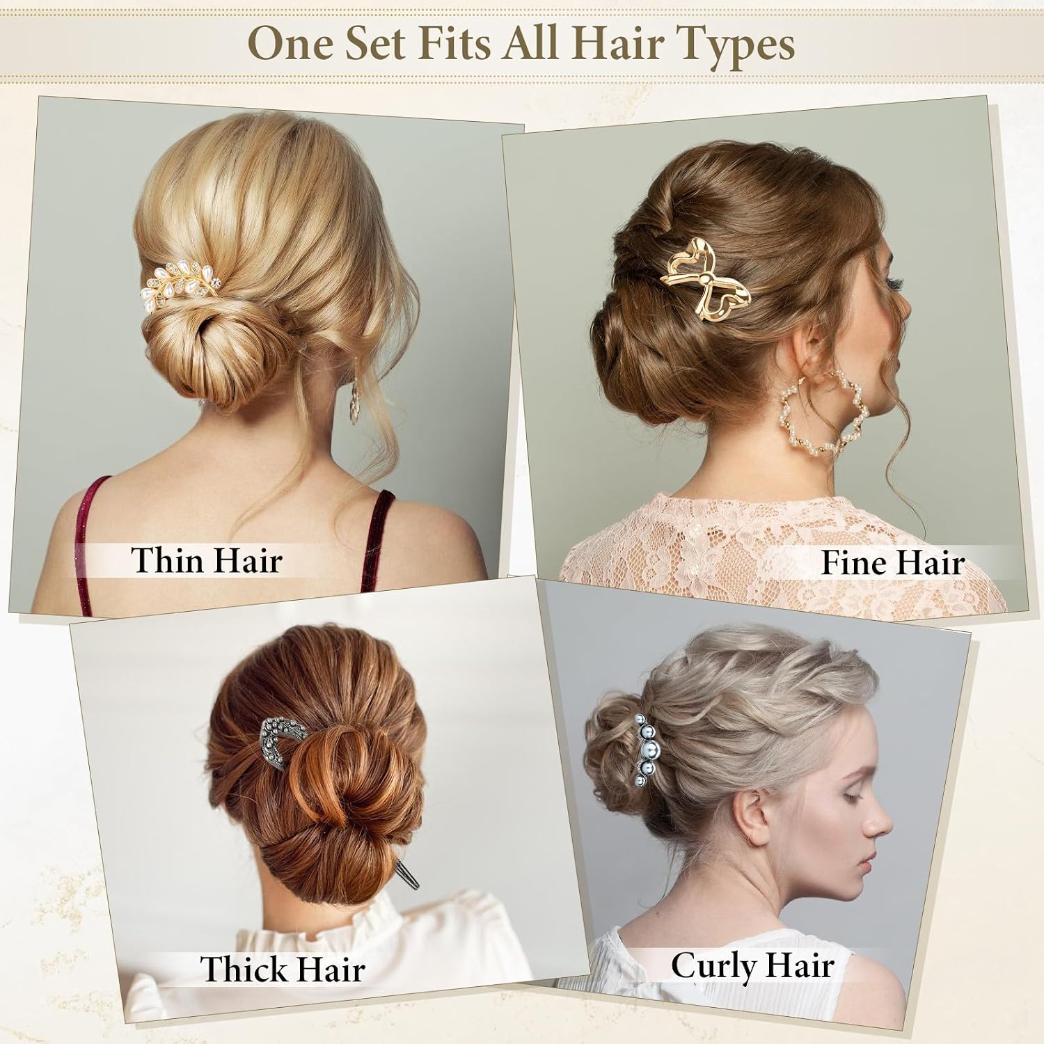 French Hair Pins For Women, 8 Pcs Vintage Metal French Twist Hair Pin | French Hair Fork In Vintage, Updo Hair Accessories, Daily Wear And Formal Occasions