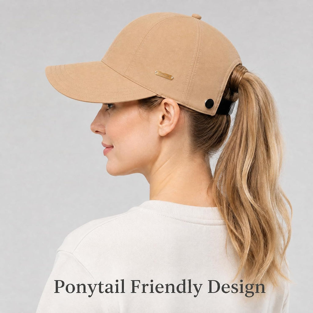 Upf 50+ Women Wide Brim Sun Hat Adjustable Ponytail Packable Uv Protection Cap For Hiking Fishing