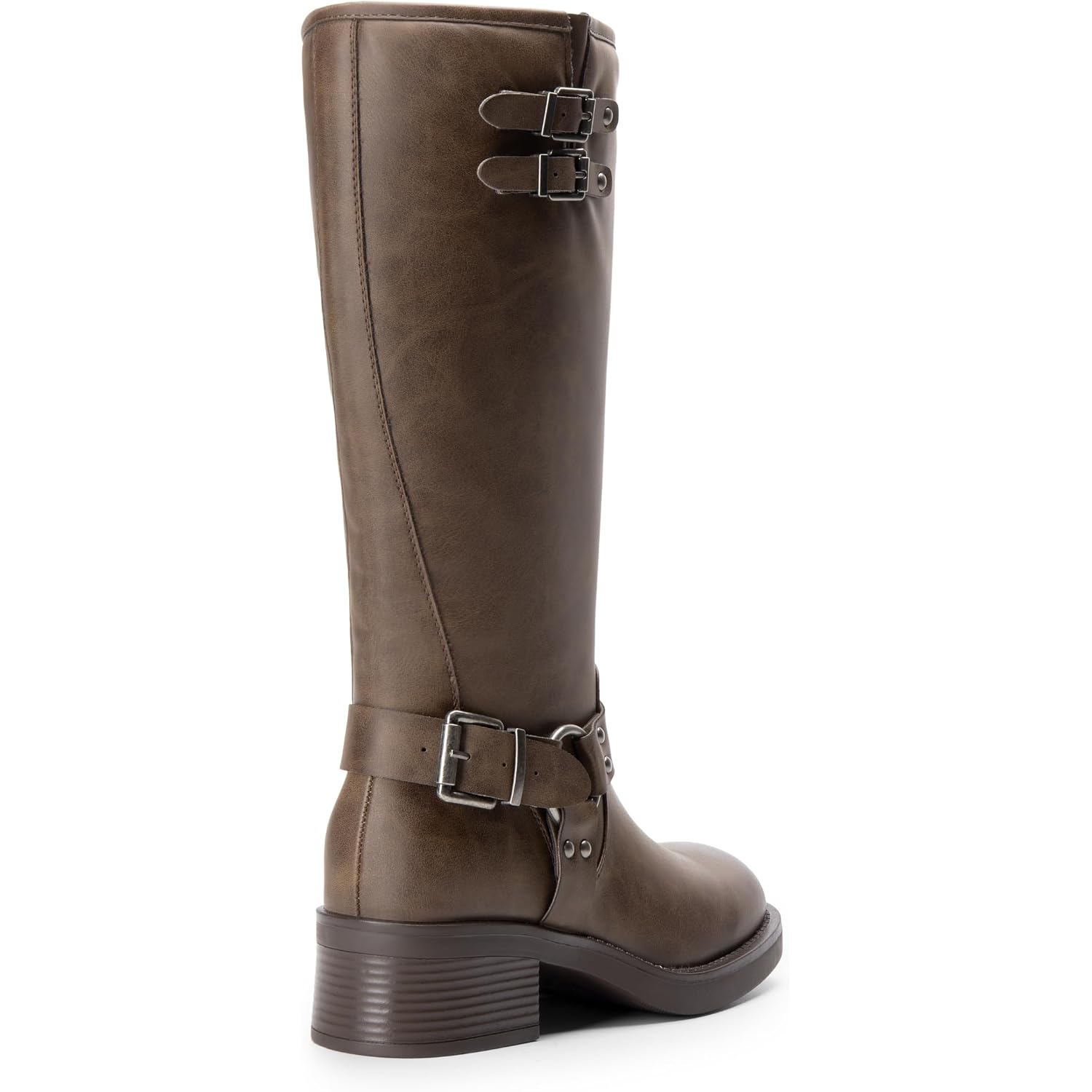 Dream Pairs Women'S Knee High Boots Combat Boots Goth Boot Lace Up Adjustable Buckles Chunky Low Heel Fall Booties With Side Zipper To Put On And Off