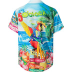 Hardaddy Men'S Summer Hawaiian Shirts Funny Performence Printed Button Down Casual Bowling Shirt