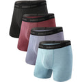 Bamboo Cool Men'S Ultra Breathable Underwear,No Riding Up Boxer Briefs With Comfortflexible Waistband,Multipack