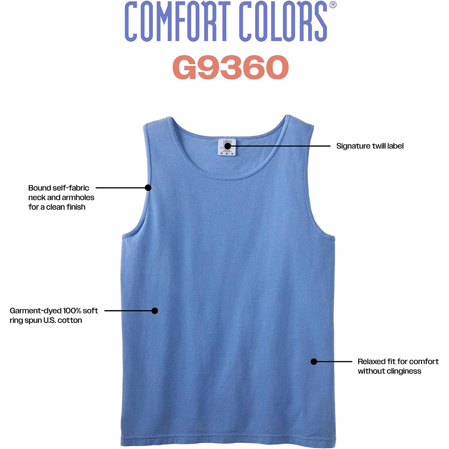 Comfort Colors Adult Style G9360 Tank Top