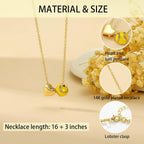 Softball/Soccer/Volleyball/Basketball Necklace for Girls Women, Sports Accessories Jewelry Gift for Lovers 16+3 Inches