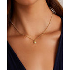 gorjana - Shorebreak Necklace 16 inch - 18k Gold Plated Brass - Ocean-Inspired Design- Versatile Layering Piece - Perfect for Daily style