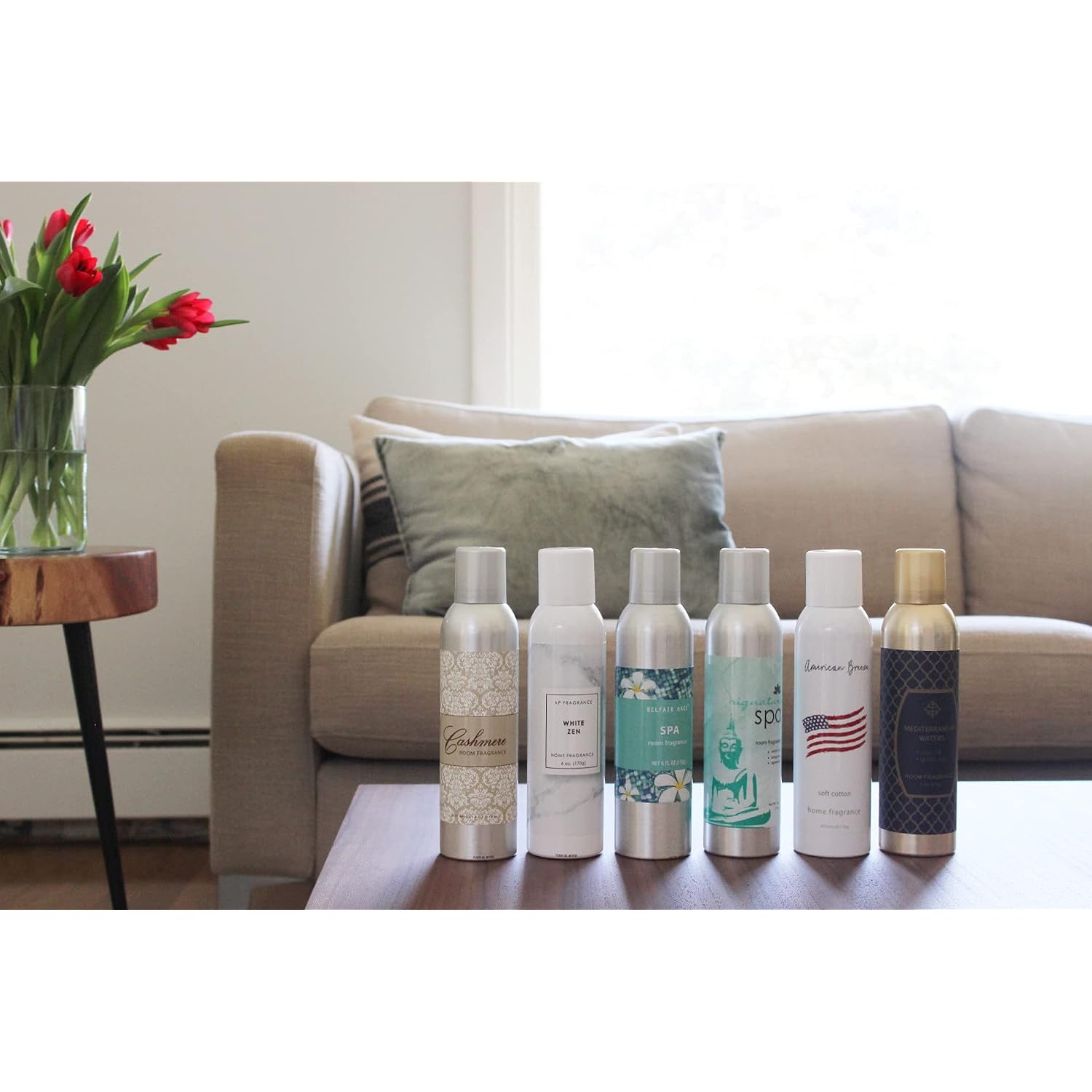 Room Fragrance Cashmere Freshrevive; Powerful Air Freshener Spray - Eliminate Odors, Refresh Rooms; Treat Pet Smells And Shoe Odors; Aromatique Spring Scent; Long-Lasting Formula
