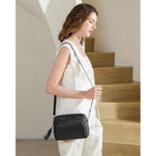 befen Genuine Leather Crossbody Purses for Women Small Crossbody Bags Purse with Built in RFID Blocking Wallet