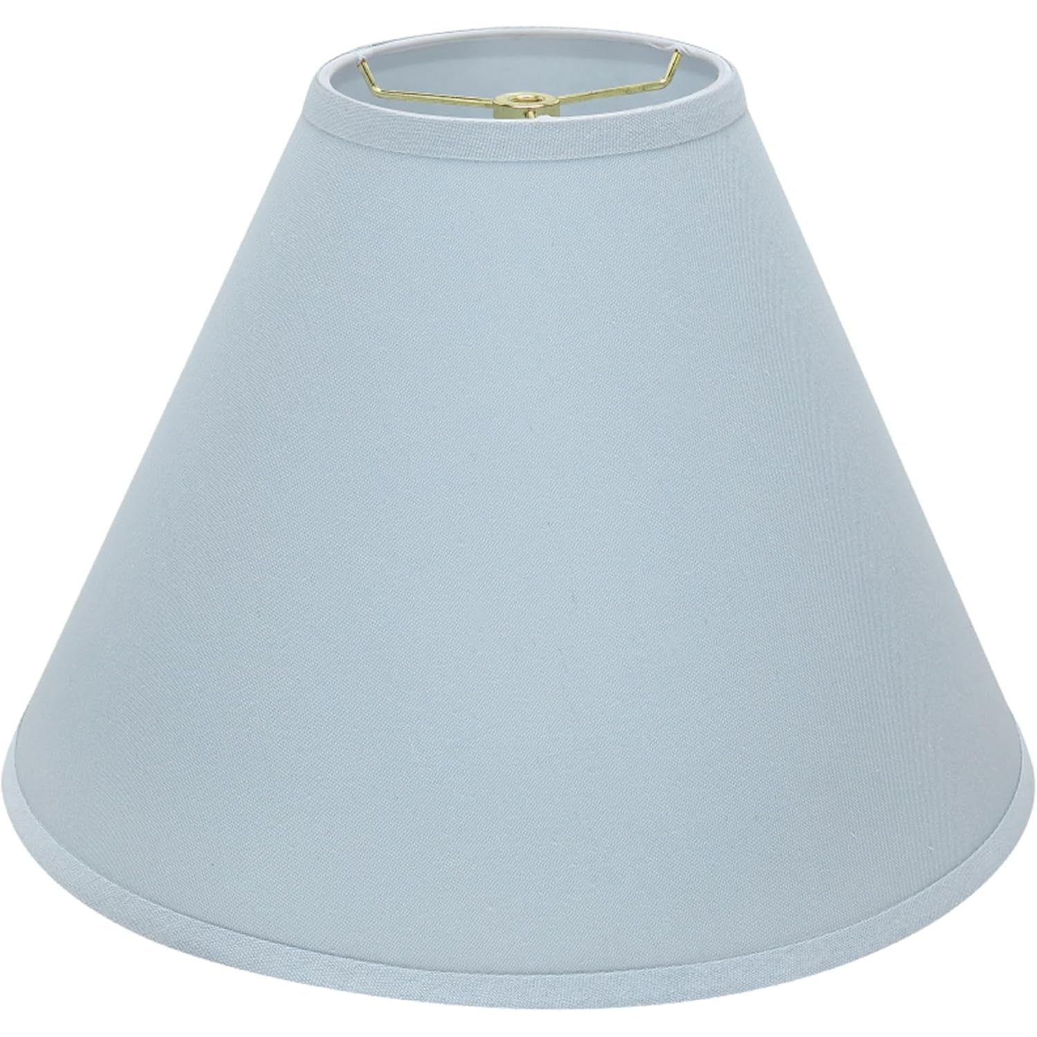 Aspen Creative 32267 Transitional Hardback Empire Shaped Spider Construction Lamp Shade In Light Blue, 16" Wide (6" X 16" X 12")