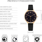 Ibso Women Watches Leather Mesh Strap Round Case Analog Fashion Ladies Wrist Watches