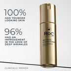 Roc Retinol Correxion Deep Wrinkle Retinol Face Serum With Ascorbic Acid, Anti-Aging Treatment For Fine Lines, Dark Spots, Post Acne Scars, 1 Oz (Packaging May Vary)