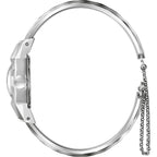 Bulova Ladies Limited Edition American Girl 2 Hand Silver Stainless Steel Quartz Bangle Watch Style:96L333