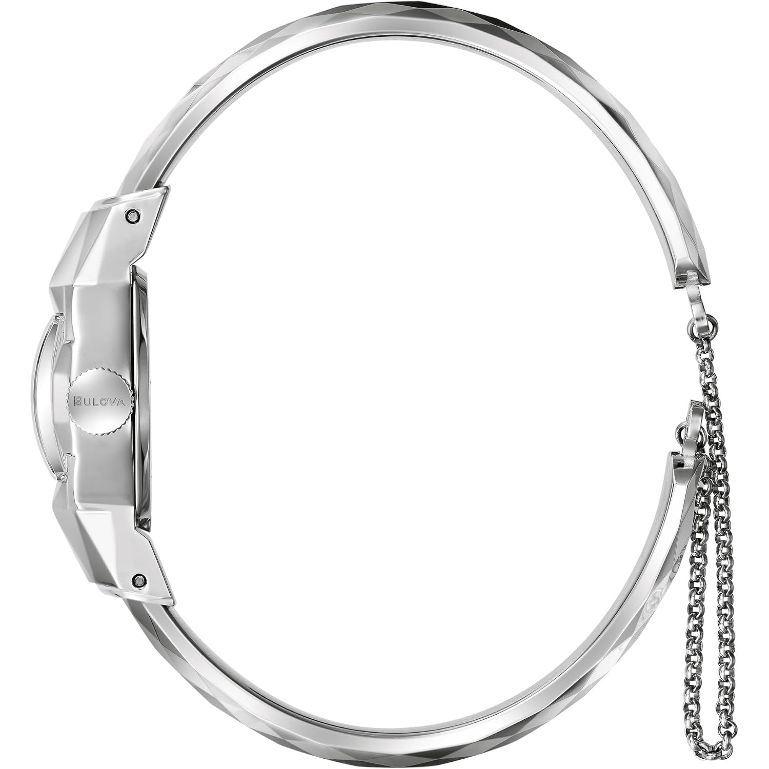 Bulova Ladies Limited Edition American Girl 2 Hand Silver Stainless Steel Quartz Bangle Watch Style:96L333