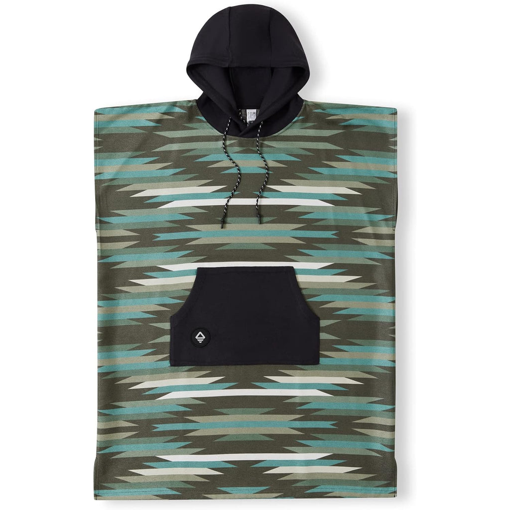 Nomadix Changing Poncho - Quick Dry & Absorbent Hooded Surf & Swim Poncho - Sewn Sides For Private Changing - Front Pocket Storage - Made From Post-Consumer Recycled Materials