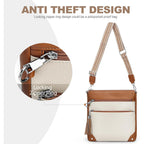 Anti Theft Crossbody Purses For Women Rfid Blocking Crossbody Bags, Travel Shoulder Purse With Built-In Wallet