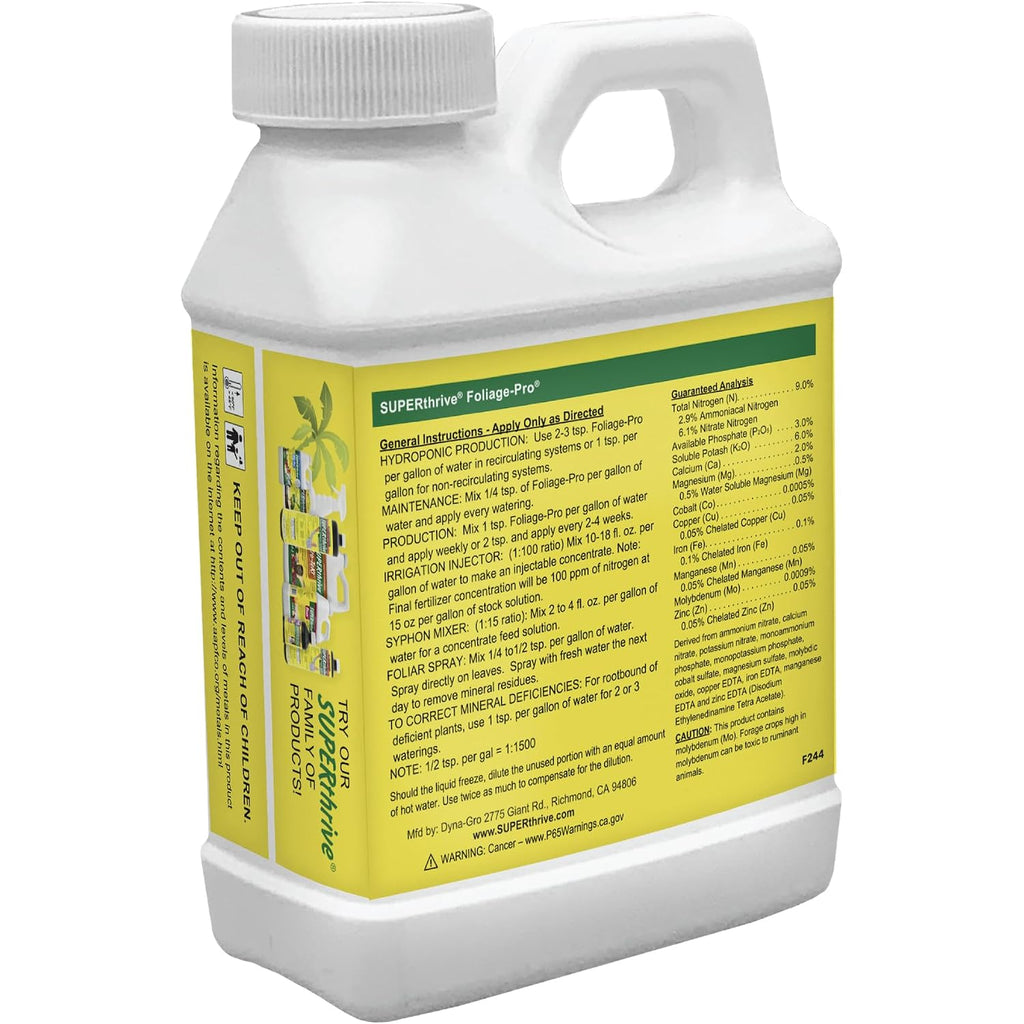 Dyna-Gro Dyfol008 Foliage Pro, White, 8 Oz