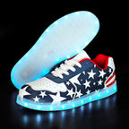 Wooowyet Men Led Light Up Shoes For Women High Top Lights Sneakers Glowing Neon Luminous Sequin Fashion Sparkle Bling Shiny Punk Boots Led Shoes