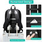 Hk Business Backpack For Men,Slim & Expandable Backpack For 17 Inch Laptop | Waterproof Travel Backpacks With Usb Charger,Anti-Theft Lightweight Large Work Computer Bag,College Backpack For Men Women
